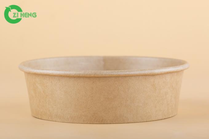 Cuenco de papel fuerte disponible reciclable 16oz de la categoría alimenticia el 100% Kraft
