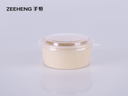 cuenco de bambú de la pulpa de 32oz ZIHENG con las tapas planas