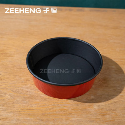 Nuevos cuencos de papel rojo y negro para la planificación de eventos y fiestas