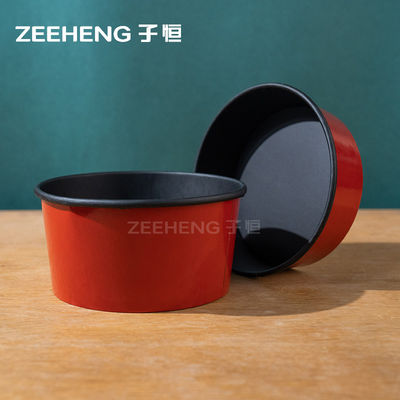 Cuencos de papel rojos para alimentos fríos y calientes del mercado estadounidense para todo tipo de ocasiones