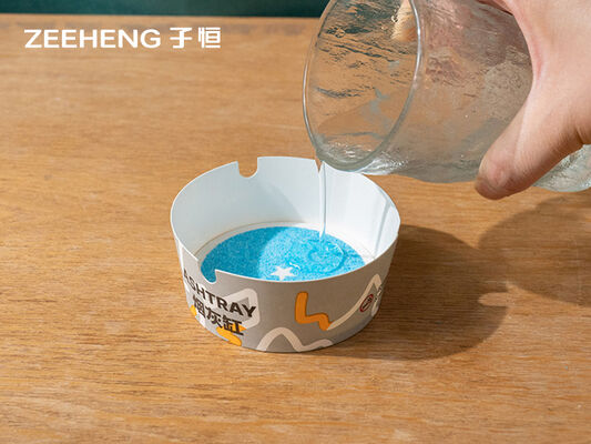 Tazón de papel rectangular con capacidad para 6 oz con material SAP y autoextinción por espuma de agua para hoteles, restaurantes y hogares