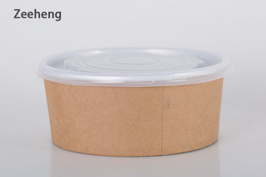 Cuenco de ensalada Microwavable de la diversa del tamaño de la comida de Brown Kraft del cuenco de papel resistencia de la grasa