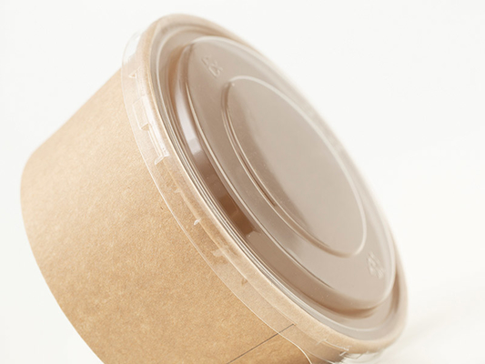 Cuencos de ensalada disponibles de 25 onzas 750ml Kraft con las tapas para la ensalada y la sopa Eco amistoso