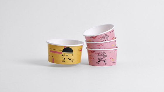 Cuencos de papel robustos fuertes duros de Kraft 42 onzas para la categoría alimenticia de las pastas/de la ensalada